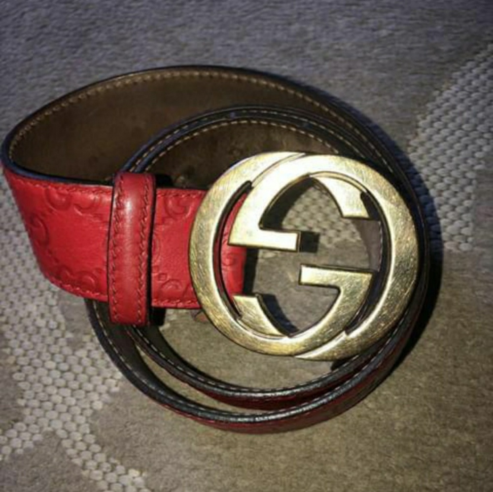 Gucci Belt Red Monogram